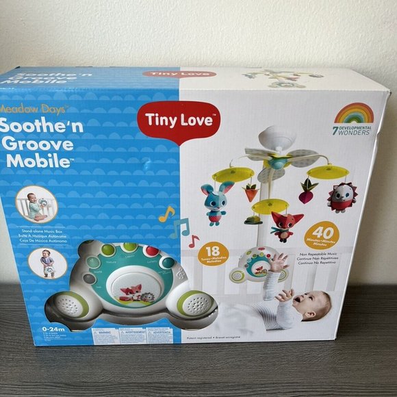 Tiny Love Meadow Days Soothe 'n Groove Baby Mobile - Picture 1 of 3